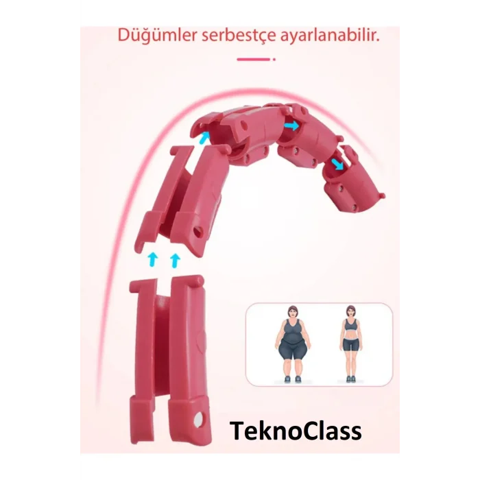 BUĞZ Hulahop Egzersiz Çemberi Egzersiz Halkası Ağırlıklı Bel Karın Kalça Bölgesi Ayarlanabilir