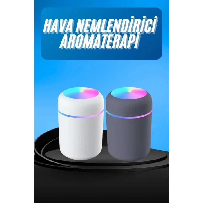 BUĞZ Humidifier LED Işıklı Mini Ortam Oda Kokusu Aromaterapi Buhardanlık