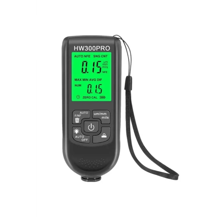 BUĞZ HW-300PRO Araba Boyası Film Otomatik Kalınlık Ölçer 0-2000UM Fe & NFe Kaplama Kalınlık Test Cihazı M