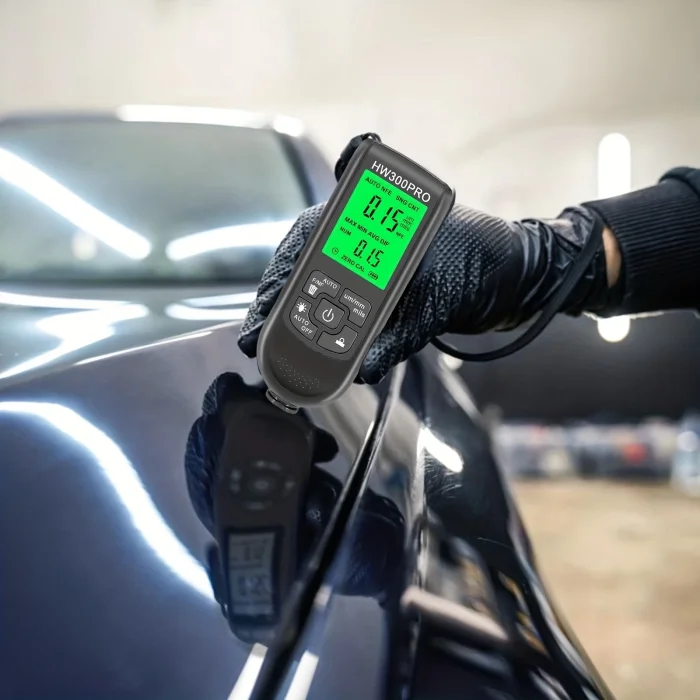 BUĞZ HW-300PRO Oto Boya Kalınlık Ölçer Fe NFe 2000µm + 2 Fonksiyonlu Bardak Tutucu Hediyeli ( BUĞZ )