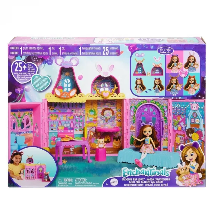  HXL53 Enchantimals Ana Karakter Bebekler Evi