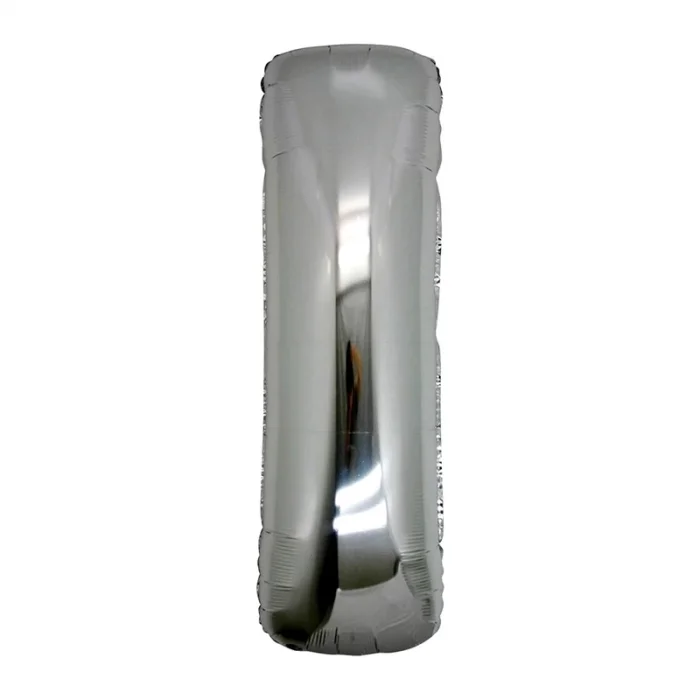 BUĞZ I Harf Folyo Balon Gümüş Renk  40 İnç