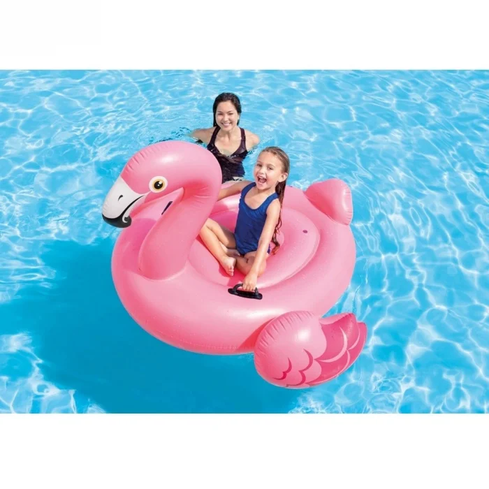 BUĞZ IBN57558  Flamingo Binici - Tutmaçlı Ada 142x137x97 cm -İntex