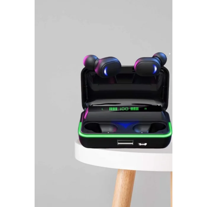  İkili Bluetooth Kulaklık Dijital Göstergeli Uzun Pil Ömrü Yüksek Ses Kaliteli