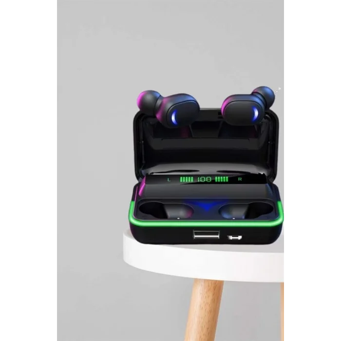 BUĞZ İkili Bluetooth Kulaklık Dijital Göstergeli Uzun Pil Ömrü Yüksek Ses Kaliteli - BUĞZ