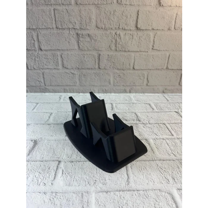 BUĞZ İkili Gamepad Tutucu Siyah 7x18 cm Masa ve Raf Düzeni