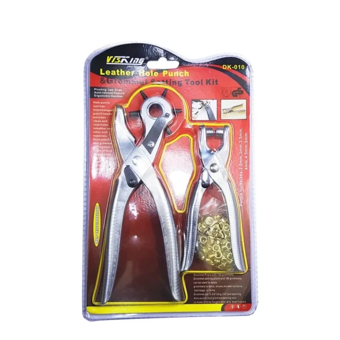 BUĞZ İkili Kemer Delme ve Perçin Atma Pensesi Takımı (yedekli)