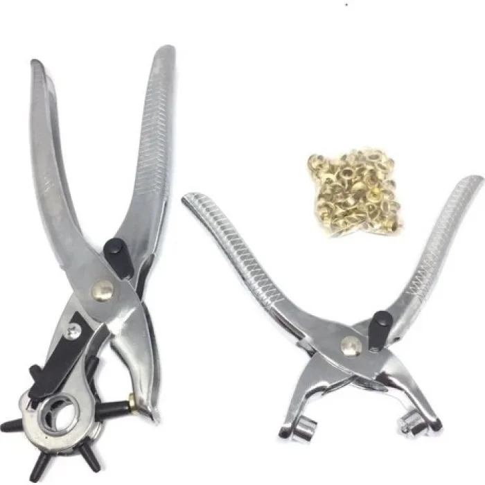 BUĞZ İkili Kemer Delme ve Perçin Atma Pensesi Takımı (yedekli)