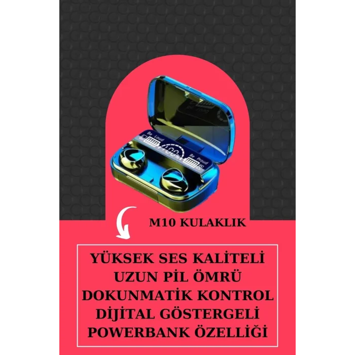 BUĞZ İkili Set Akıllı Saat Ve Bluetooth Kulaklık Kablosuz Uzun Pil Ömrü Spor Modları - BUĞZ