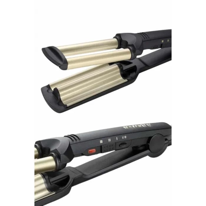  İkili Wag Maşa Saç Şekillendirici Seramik Kaplama Isı Ayarlı