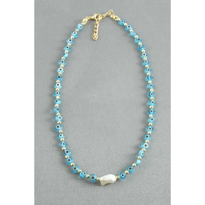 BUĞZ İnci Nazar Boncuk Kolye