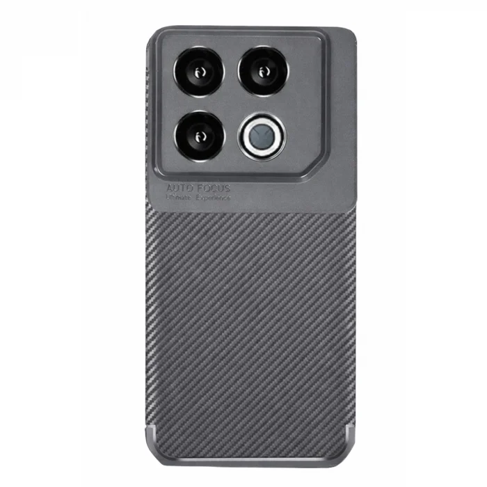 BUĞZ İnfinix Gt 20 Pro Kılıf Auto Focus Karbon Kapak - Gri
