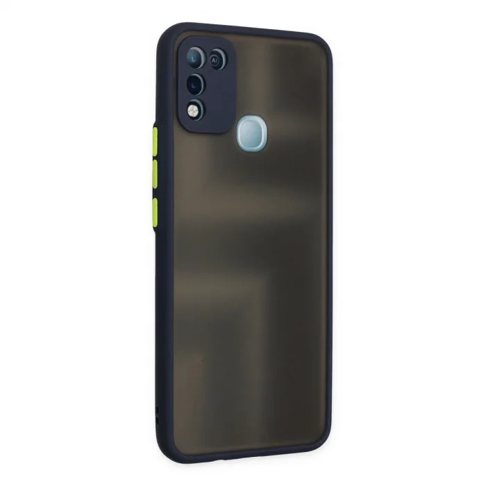 BUĞZ İnfinix Hot 10 Play Kılıf Montreal Silikon Kapak - Lacivert