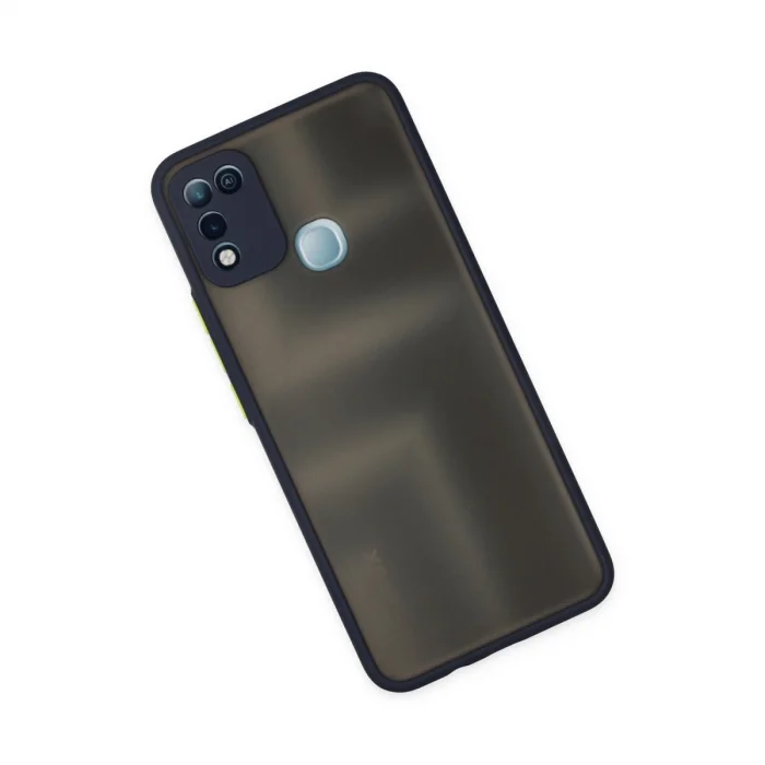 BUĞZ İnfinix Hot 10 Play Kılıf Montreal Silikon Kapak - Lacivert