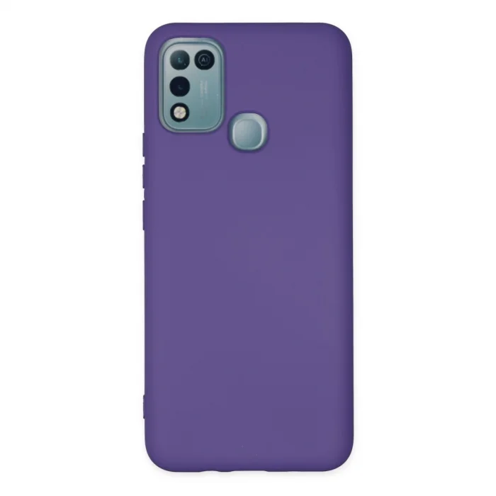 BUĞZ İnfinix Hot 10 Play Kılıf Nano İçi Kadife Silikon - Mor
