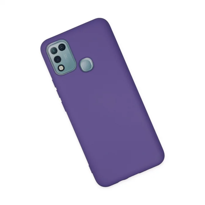 BUĞZ İnfinix Hot 10 Play Kılıf Nano İçi Kadife Silikon - Mor