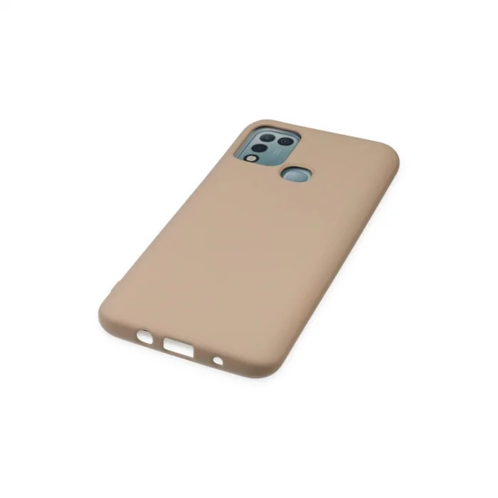 BUĞZ İnfinix Hot 10 Play Kılıf Nano İçi Kadife Silikon - Pudra