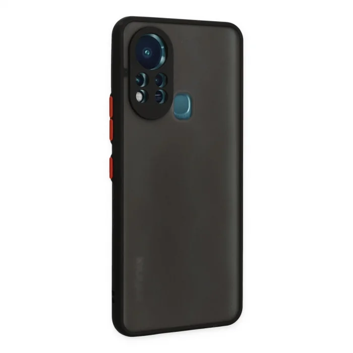 BUĞZ İnfinix Hot 11s Kılıf Montreal Silikon Kapak - Siyah