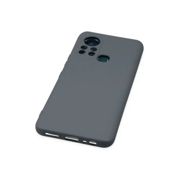 BUĞZ İnfinix Hot 11s Kılıf Nano İçi Kadife Silikon - Gri