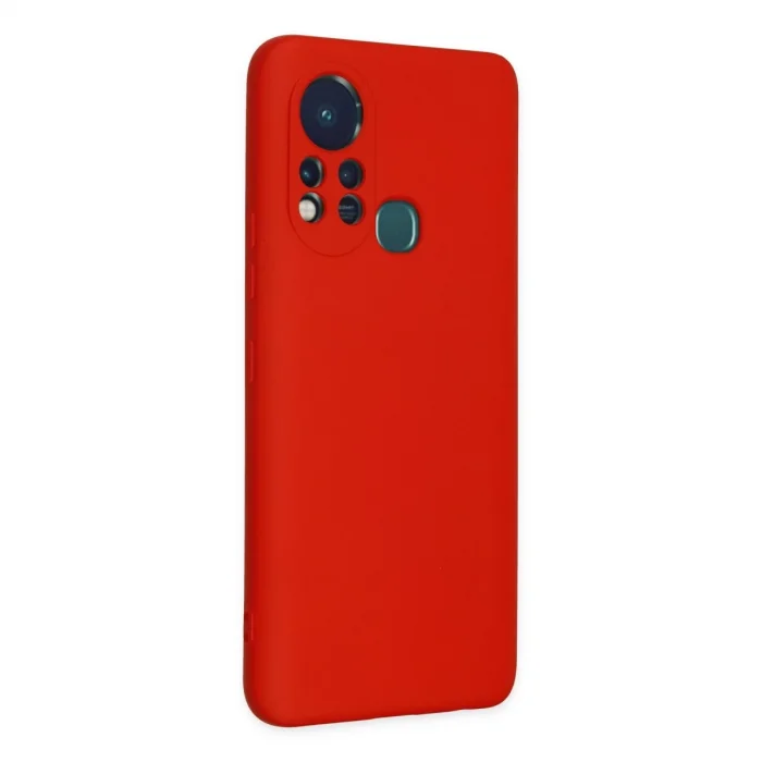 BUĞZ İnfinix Hot 11s Kılıf Nano İçi Kadife Silikon - Kırmızı