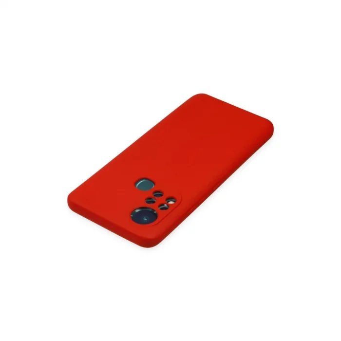 BUĞZ İnfinix Hot 11s Kılıf Nano İçi Kadife Silikon - Kırmızı