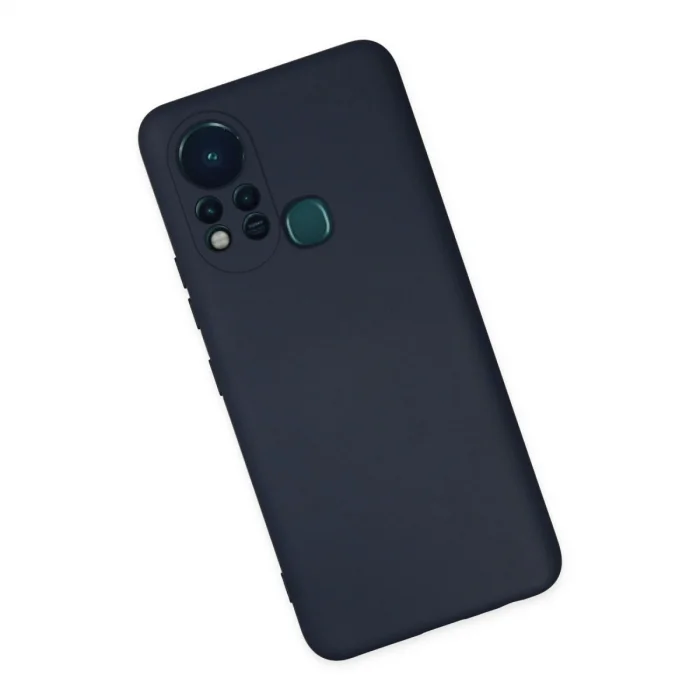 BUĞZ İnfinix Hot 11s Kılıf Nano İçi Kadife Silikon - Lacivert
