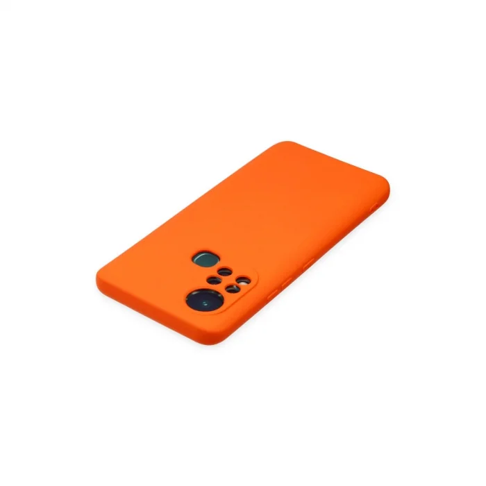 BUĞZ İnfinix Hot 11s Kılıf Nano İçi Kadife Silikon - Turuncu