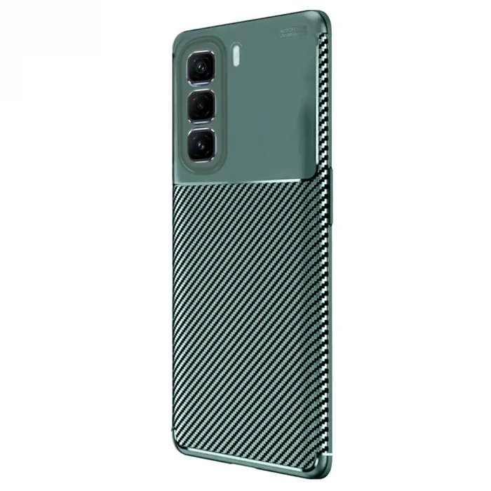 BUĞZ İnfinix Hot 50 Pro Plus 4g Auto Focus Karbon Kapak - Koyu Yeşil