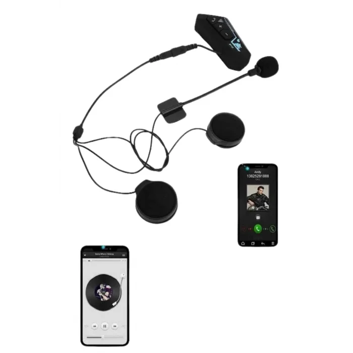  Intercom Bluetooth Kask Kulaklık Motosiklet Kulaklık 5.0 Bluetooth