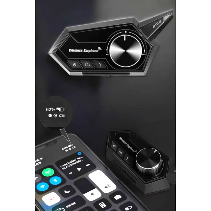 BUĞZ Intercom Kask Kulaklığı ANC Özelliği Yüksek Ses Kaliteli Bluetooth Kulaklık