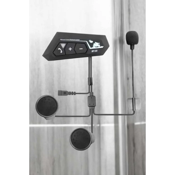  İnterkom Intercom Kask Kulaklık Bt22 Bluetooth Motosiklet Kulaklık 5.0 Bluetooth