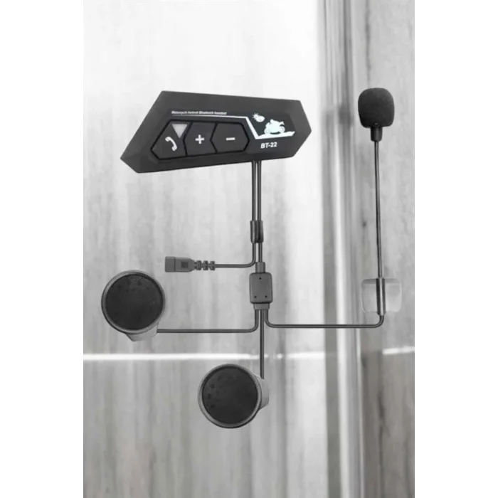  İnterkom Intercom Kask Kulaklık Bt22 Bluetooth Motosiklet Kulaklık 5.0 Bluetooth