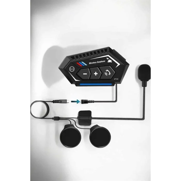 BUĞZ İnterkom Intercom Kask Kulaklık Bt22 Bluetooth Motosiklet Kulaklık 5.0 Bluetooth