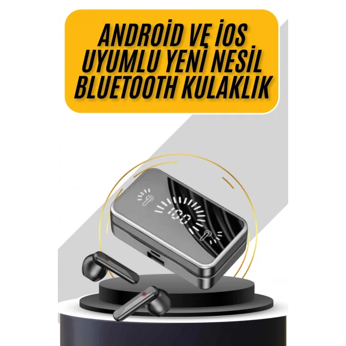BUĞZ İos Android Uyumlu Bluetooth Kulaklık Kablosuz Kulaklık Yüksek Basslı