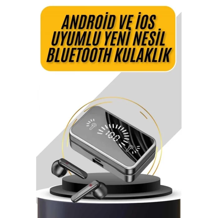  İos Android Uyumlu Bluetooth Kulaklık Kablosuz Kulaklık Yüksek Basslı
