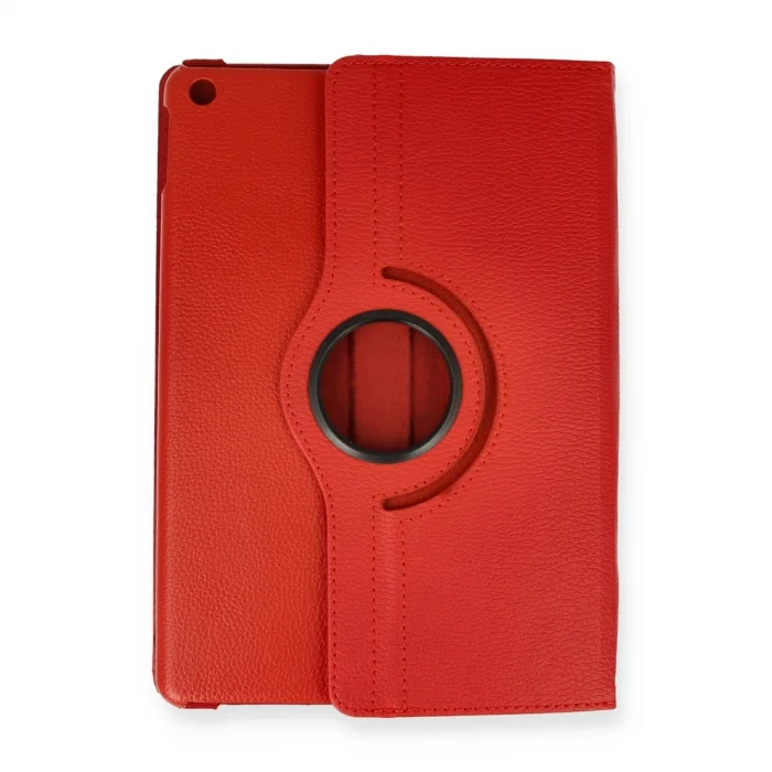 BUĞZ İpad 10.2 (7.nesil) Kılıf 360 Tablet Deri Kılıf - Kırmızı