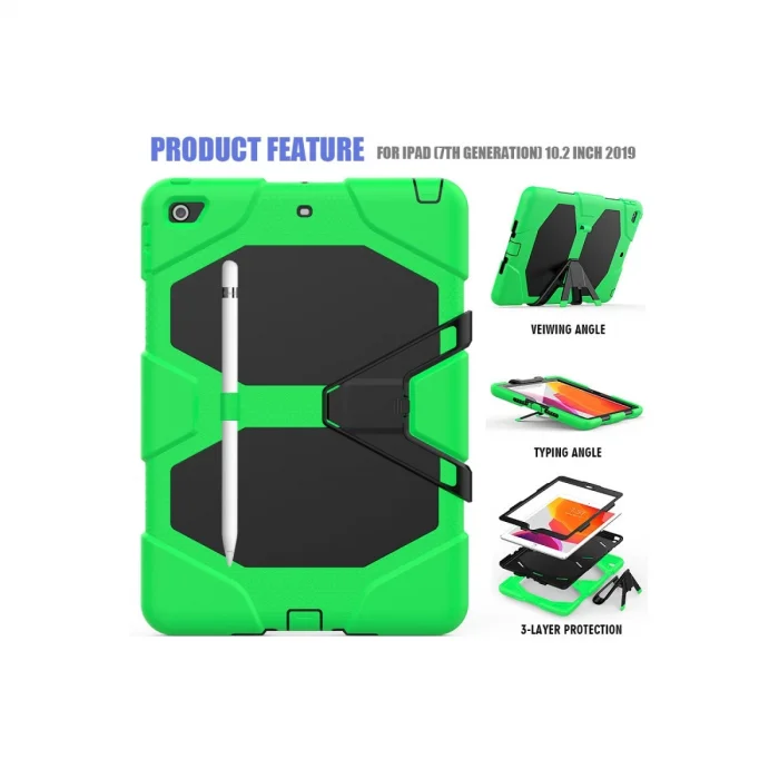 BUĞZ İpad 10.2 (7.nesil) Kılıf Griffin Tablet Kapak - Yeşil
