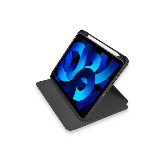 BUĞZ İpad 10.2 (7.nesil) Kılıf Ling 360 Kalemlikli Tablet Kılıf - Siyah