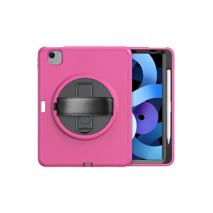 BUĞZ İpad 2025 10.9 10.nesil (a16) Kılıf Hand Strap Tablet Kılıfı - Pembe