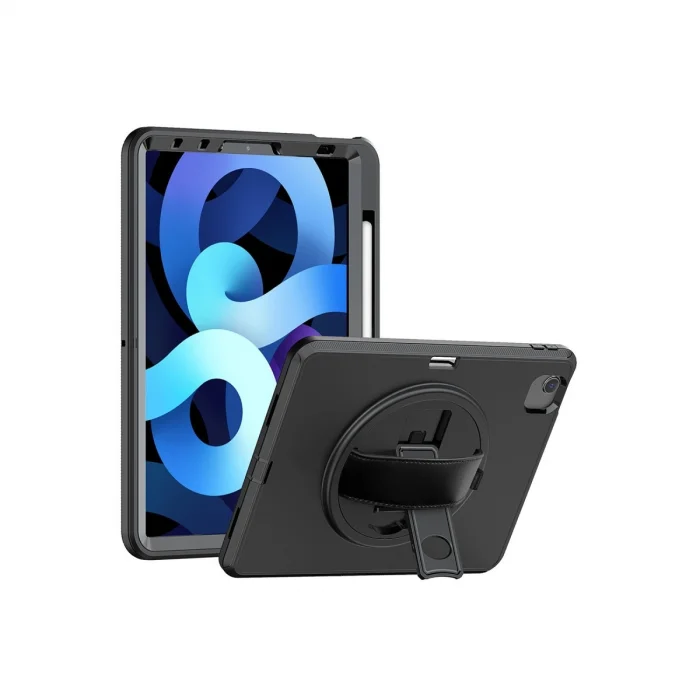 BUĞZ İpad 2025 10.9 10.nesil (a16) Kılıf Hand Strap Tablet Kılıfı - Siyah