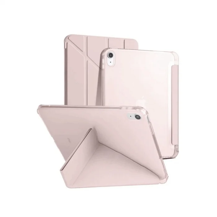 BUĞZ İpad 2022 10.9 (10.nesil) Kılıf Kalemlikli Mars Tablet Kılıfı - Rose Gold