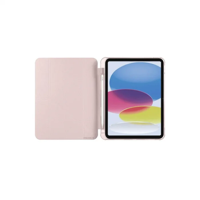 BUĞZ İpad 2022 10.9 (10.nesil) Kılıf Kalemlikli Mars Tablet Kılıfı - Rose Gold
