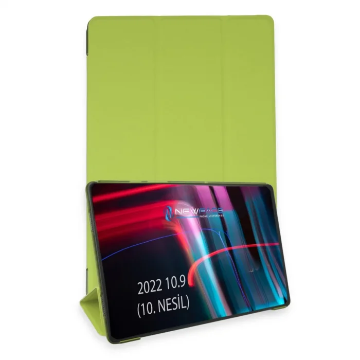 BUĞZ İpad 2022 10.9 (10.nesil) Kılıf Tablet Smart Kılıf - Açık Yeşil