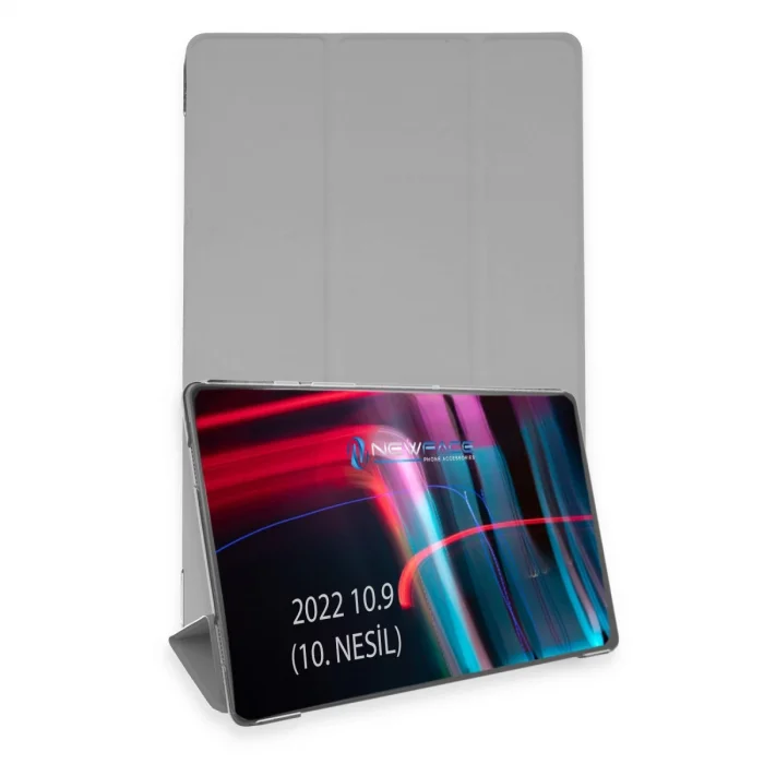 BUĞZ İpad 2022 10.9 (10.nesil) Kılıf Tablet Smart Kılıf - Gri
