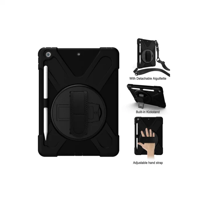 BUĞZ İpad 5 Air 9.7 Kılıf Amazing Tablet Kapak - Siyah