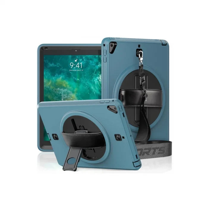 BUĞZ İpad 5 Air 9.7 Kılıf Strap-c Otterbox Tablet Kapak - Mavi