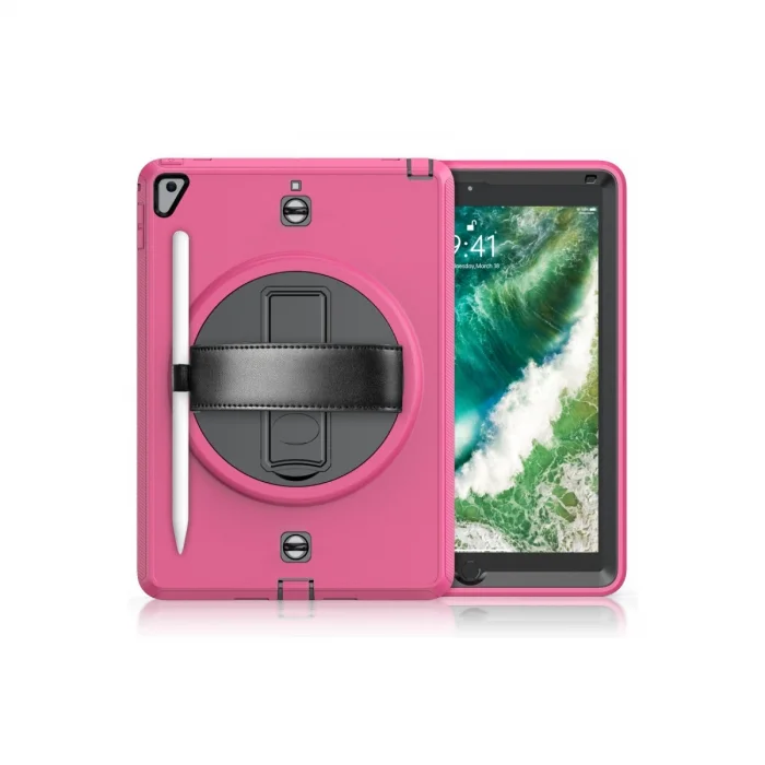 BUĞZ İpad 5 Air 9.7 Kılıf Strap-c Otterbox Tablet Kapak - Pembe