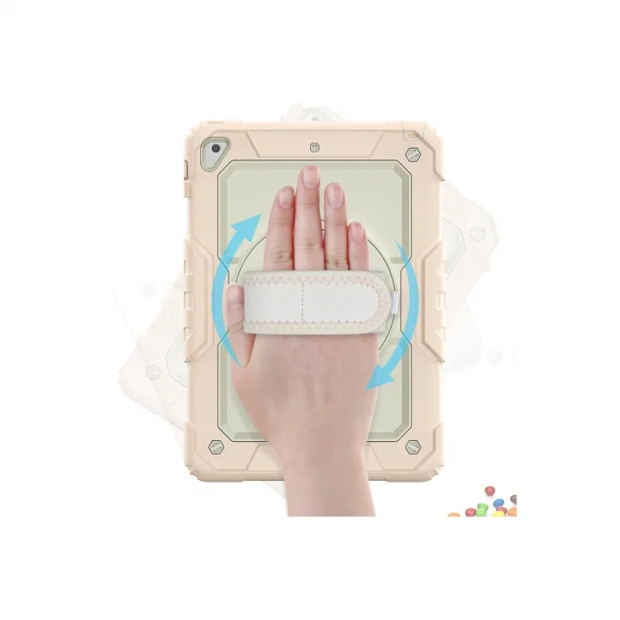 BUĞZ İpad 5 Air 9.7 Kılıf Strap New Tablet Kapak - Pembe