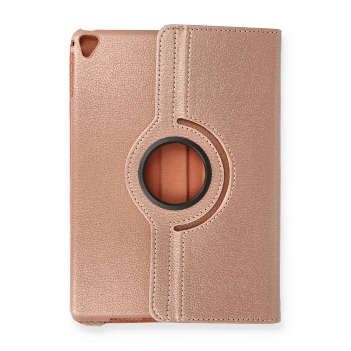 BUĞZ İpad 9.7 (2018) Kılıf 360 Tablet Deri Kılıf - Rose Gold