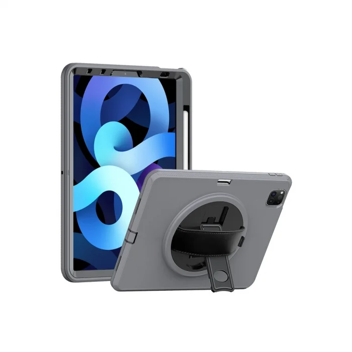 BUĞZ İpad Pro 11 (2018) Kılıf Hand Strap Tablet Kılıfı - Gri